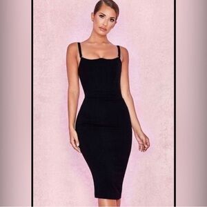 House of CB Black Midi Dress